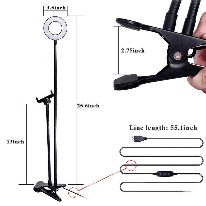 Clip-On LED Ring Light for Perfect Selfies